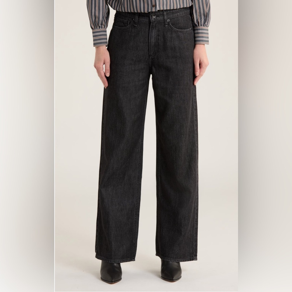 rag & bone The  Lori Mid Rise Wide Leg Jeans
Color: Senoia size 30